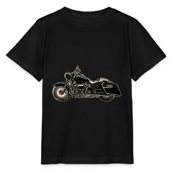 Minimalist Motorbike - Stanley/Stella MINI CREATOR Kids’ T-Shirt - black - Front - Mikhail (115cm)