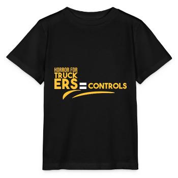 Horror für Trucker = Kontrollen - Stanley/Stella Kinder T-Shirt MINI CREATOR  - Schwarz - Vorne - Mikhail (115cm)