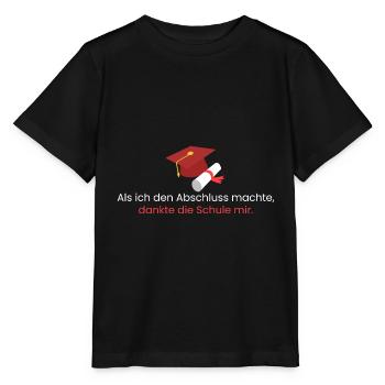 Als ich den Abschluss machte - Stanley/Stella Kinder T-Shirt MINI CREATOR  - Schwarz - Vorne - Mikhail (115cm)