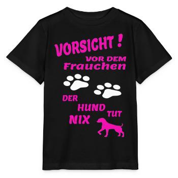 Hund Hundebesitzer Tierliebe - Stanley/Stella Kinder T-Shirt MINI CREATOR  - Schwarz - Vorne - Mikhail (115cm)