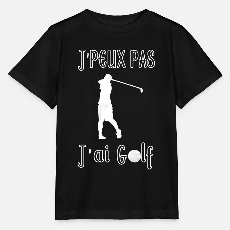 J'peux pas J'ai Golf - T-shirt bio MINI CREATOR Stanley/Stella Enfant - noir