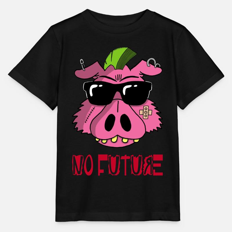 Cochon punk - T-shirt bio MINI CREATOR Stanley/Stella Enfant - noir