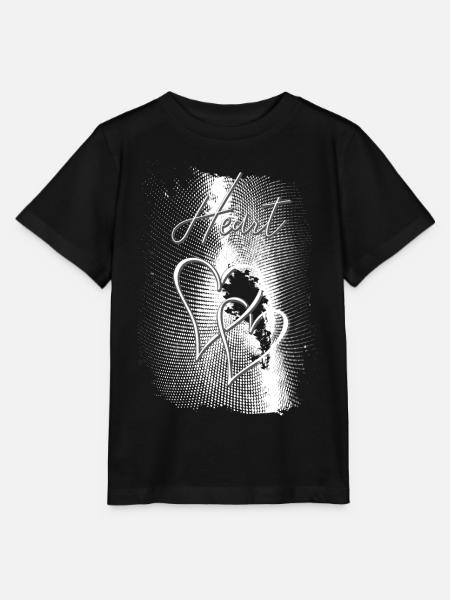 Zwei Herzen - Stanley/Stella Kinder T-Shirt MINI CREATOR - Schwarz