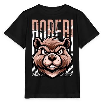 BOBER - Stanley/Stella Kinder T-Shirt MINI CREATOR  - Schwarz - Vorne - Mikhail (115cm)