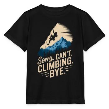 Klettern Freeclimbing felsklettern für Frauen - Stanley/Stella Kinder T-Shirt MINI CREATOR  - Schwarz - Vorne - Mikhail (115cm)