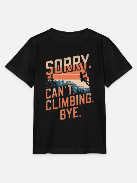 Klettern Freeclimbing felsklettern Spruch - Stanley/Stella Kinder T-Shirt MINI CREATOR  - Schwarz