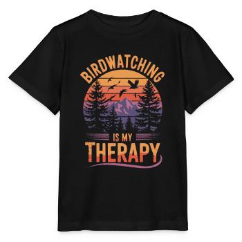 Ornithologue Ornithologue Oiseaux Randonnée Camping - T-shirt bio MINI CREATOR Stanley/Stella Enfant - noir - Devant - Mikhail (115cm)
