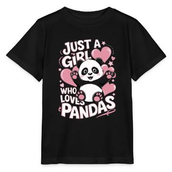 Panda Spruch Mädchen - Stanley/Stella Kinder T-Shirt MINI CREATOR  - Schwarz - Vorne - Mikhail (115cm)