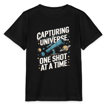Astronomy Astrophotography Telescope - Stanley/Stella MINI CREATOR Kids’ T-Shirt - black - Front - Mikhail (115cm)