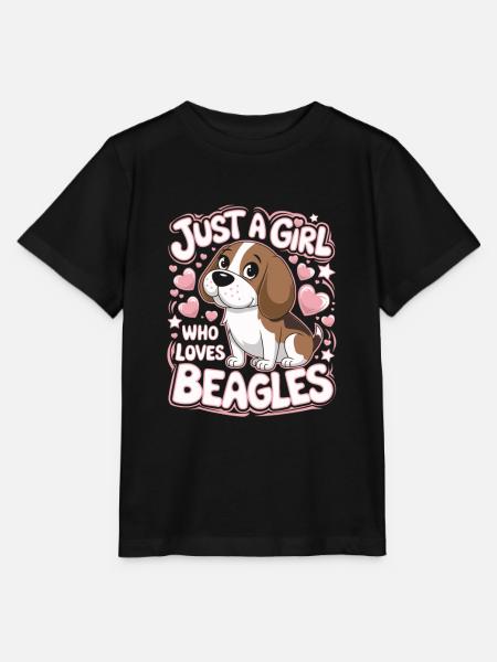 Beagle Spruch Mädchen - Stanley/Stella Kinder T-Shirt MINI CREATOR - Schwarz
