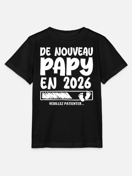 2026 wieder Opa - Stanley/Stella Kinder T-Shirt MINI CREATOR  - Schwarz