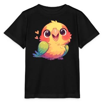 Perroquet Perroquet Perroquet - T-shirt bio MINI CREATOR Stanley/Stella Enfant - noir - Devant - Mikhail (115cm)