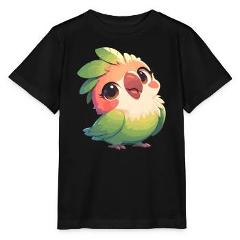 Perroquet Perroquet Perroquet - T-shirt bio MINI CREATOR Stanley/Stella Enfant - noir - Devant - Mikhail (115cm)