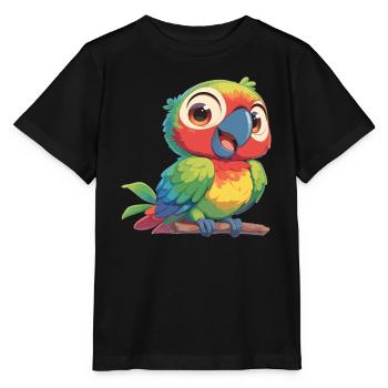 Perroquet Perroquet Perroquet - T-shirt bio MINI CREATOR Stanley/Stella Enfant - noir - Devant - Mikhail (115cm)