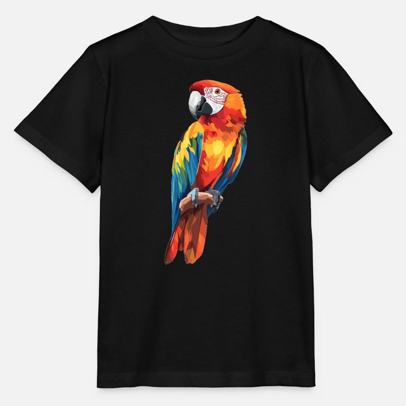 Papageie Papagei - Stanley/Stella Kinder T-Shirt MINI CREATOR  - Schwarz