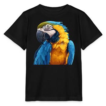 Perroquet Perroquet Perroquet - T-shirt bio MINI CREATOR Stanley/Stella Enfant - noir - Devant - Mikhail (115cm)