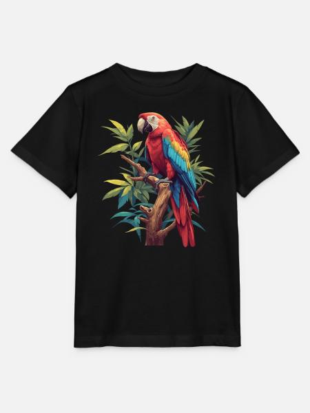 Papageie Papagei - Stanley/Stella Kinder T-Shirt MINI CREATOR  - Schwarz