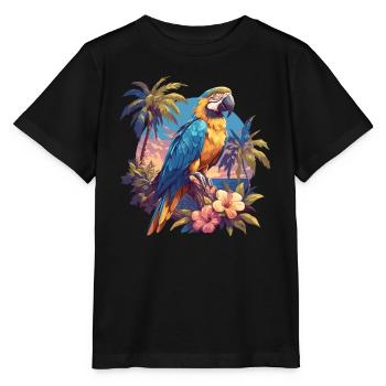 Perroquet Perroquet Perroquet - T-shirt bio MINI CREATOR Stanley/Stella Enfant - noir - Devant - Mikhail (115cm)