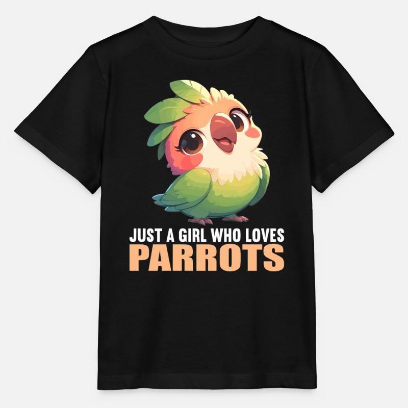 Parrot Parrot Parrot - Stanley/Stella MINI CREATOR Kids’ T-Shirt - black