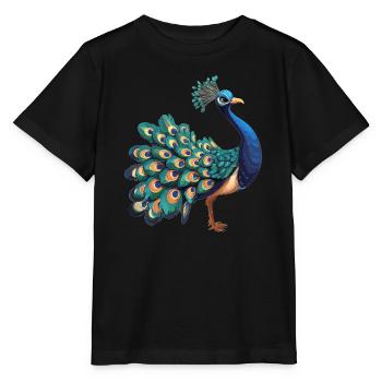 Peacocks Peacock - Stanley/Stella MINI CREATOR Kids’ T-Shirt - black - Front - Mikhail (115cm)