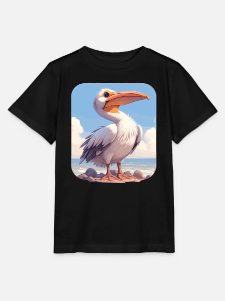 Pelikane Pelikan - Stanley/Stella Kinder T-Shirt MINI CREATOR - Schwarz