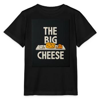 The Big Cheese Humor Design - Stanley/Stella Kinder T-Shirt MINI CREATOR  - Schwarz - Vorne - Mikhail (115cm)