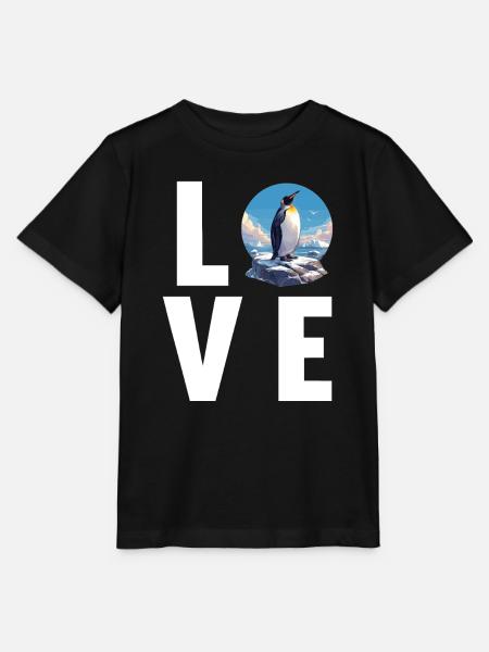 Pinguine Pinguin - Stanley/Stella Kinder T-Shirt MINI CREATOR - Schwarz