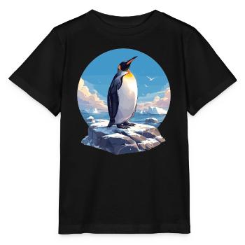 Pingouins Pingouin - T-shirt bio MINI CREATOR Stanley/Stella Enfant - noir - Devant - Mikhail (115cm)