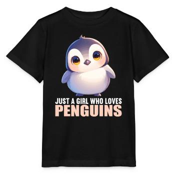 Pingouins Pingouin - T-shirt bio MINI CREATOR Stanley/Stella Enfant - noir - Devant - Mikhail (115cm)