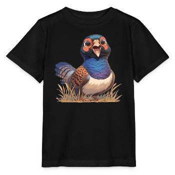 Faisans Faisan - T-shirt bio MINI CREATOR Stanley/Stella Enfant - noir - Devant - Mikhail (115cm)