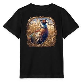 Faisans Faisan - T-shirt bio MINI CREATOR Stanley/Stella Enfant - noir - Devant - Mikhail (115cm)