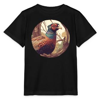 Faisans Faisan - T-shirt bio MINI CREATOR Stanley/Stella Enfant - noir - Devant - Mikhail (115cm)