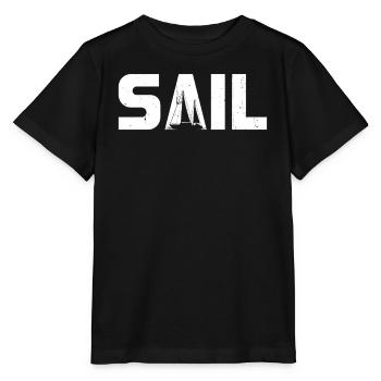 Voile nautique Voilier Capitaine Ponton Dériveur - T-shirt bio MINI CREATOR Stanley/Stella Enfant - noir - Devant - Mikhail (115cm)