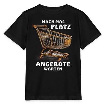 EINKAUFSWAGEN MACH MAL PLATZ - Stanley/Stella Kinder T-Shirt MINI CREATOR  - Schwarz - Vorne - Mikhail (115cm)