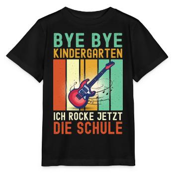 Kindergarten Abschied Abschlussfeier Bye Bye Kiga - Stanley/Stella Kinder T-Shirt MINI CREATOR  - Schwarz - Vorne - Mikhail (115cm)