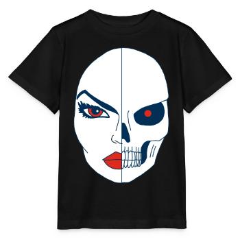 Tod und sein Gesicht - Stanley/Stella Kinder T-Shirt MINI CREATOR  - Schwarz - Vorne - Mikhail (115cm)
