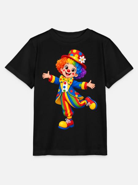 Karneval Bunt clown Kostüm Illustration - Stanley/Stella Kinder T-Shirt MINI CREATOR - Schwarz