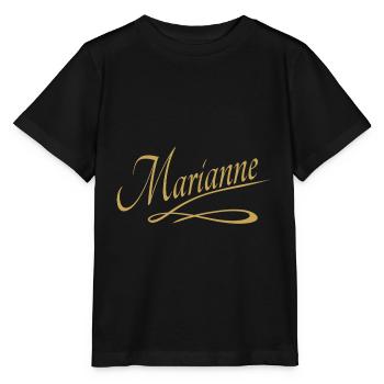 Prénom de Marianne - T-shirt bio MINI CREATOR Stanley/Stella Enfant - noir - Devant - Mikhail (115cm)