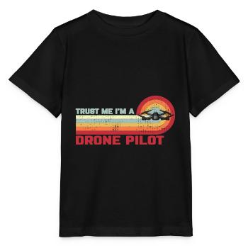 Trust Me I’m A Drone Pilot Drone Drone cadeau - T-shirt bio MINI CREATOR Stanley/Stella Enfant - noir - Devant - Mikhail (115cm)
