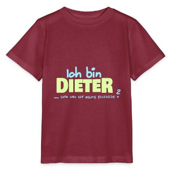 Dieter - Stanley/Stella Kinder T-Shirt MINI CREATOR  - Burgunderrot - Vorne - Kain (125cm)