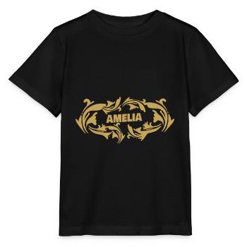 Amelia - Stanley/Stella Kinder T-Shirt MINI CREATOR  - Schwarz - Vorne - Mikhail (115cm)