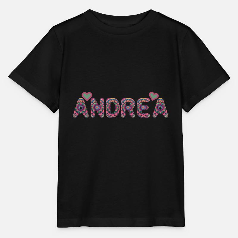 Andrea die Kreative, Vorname - Stanley/Stella Kinder T-Shirt MINI CREATOR  - Schwarz