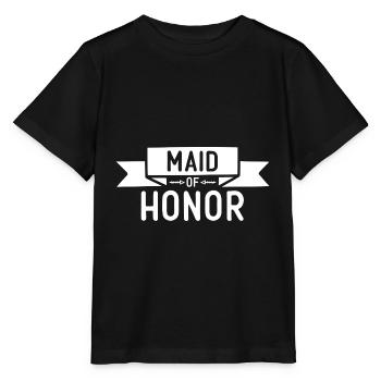 Mariage de demoiselle d'honneur 2020 - T-shirt bio MINI CREATOR Stanley/Stella Enfant - noir - Devant - Mikhail (115cm)