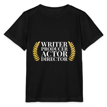 Filmmaker Film Producer Video Camera - Stanley/Stella MINI CREATOR Kids’ T-Shirt - black - Front - Mikhail (115cm)
