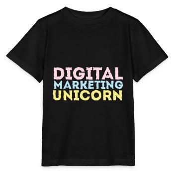 Unicorn Digital Marketing Cadeau LGBTQ - T-shirt bio MINI CREATOR Stanley/Stella Enfant - noir - Devant - Mikhail (115cm)