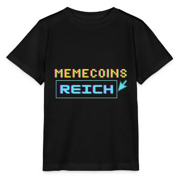 memecoins -> reich - Stanley/Stella Kinder T-Shirt MINI CREATOR  - Schwarz - Vorne - Mikhail (115cm)