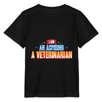 Vétérinaire - Je suis vétérinaire - T-shirt bio MINI CREATOR Stanley/Stella Enfant - noir - Devant - Mikhail (115cm)