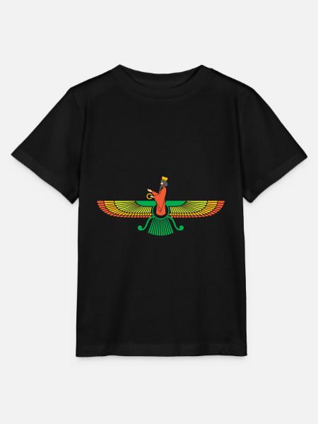 Faravahar Symbol Iran Persisch Spirituell - Stanley/Stella Kinder T-Shirt MINI CREATOR  - Schwarz