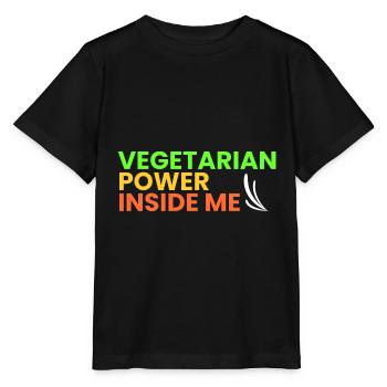 vegetarische Kraft in mir - Stanley/Stella Kinder T-Shirt MINI CREATOR  - Schwarz - Vorne - Mikhail (115cm)
