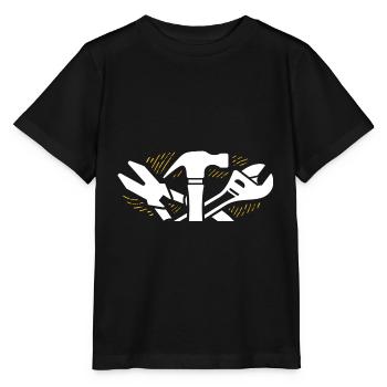 Craftsman - Stanley/Stella MINI CREATOR Kids’ T-Shirt - black - Front - Mikhail (115cm)
